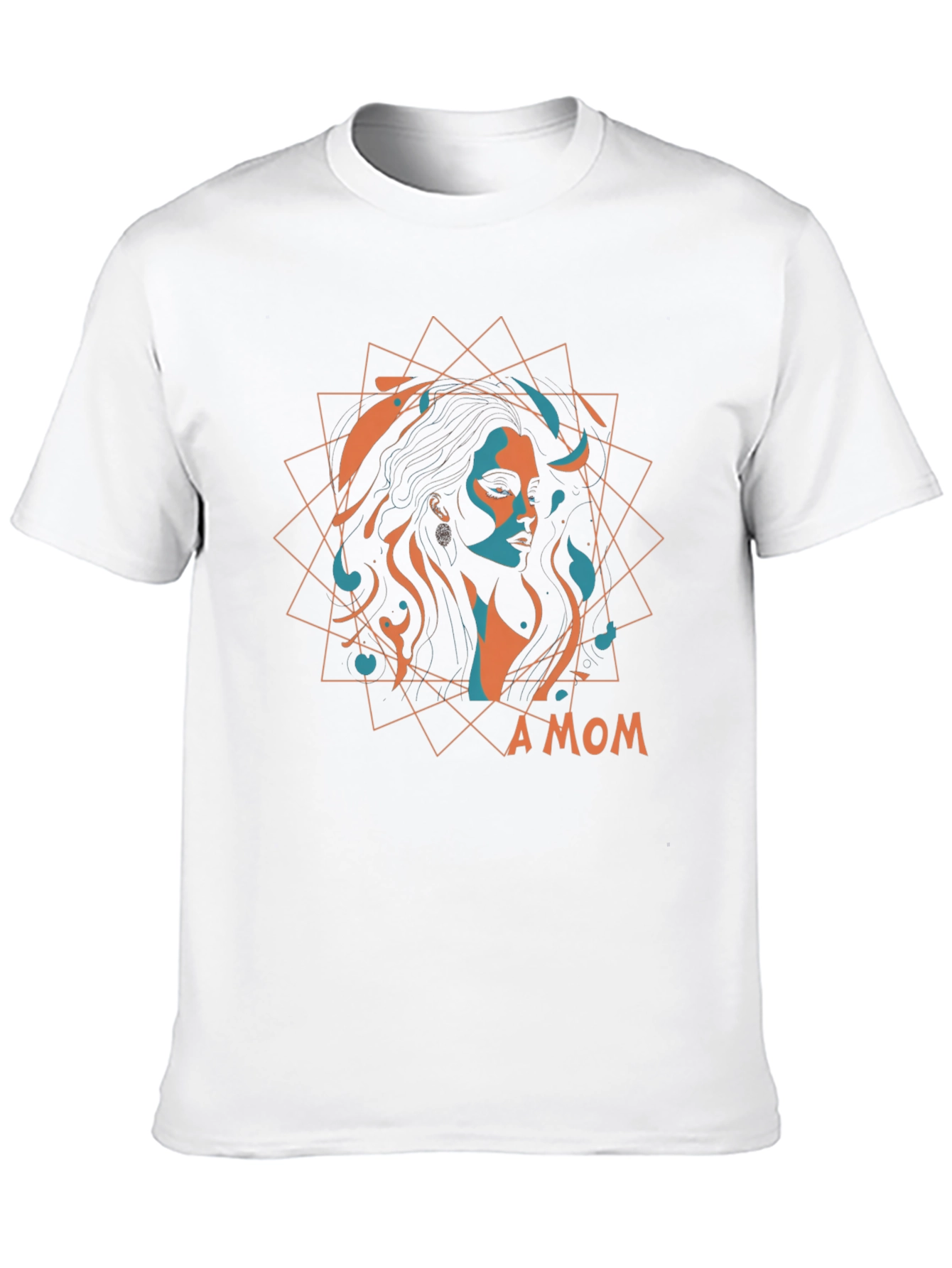 Stylish A MOM Graphic Black T-Shirt