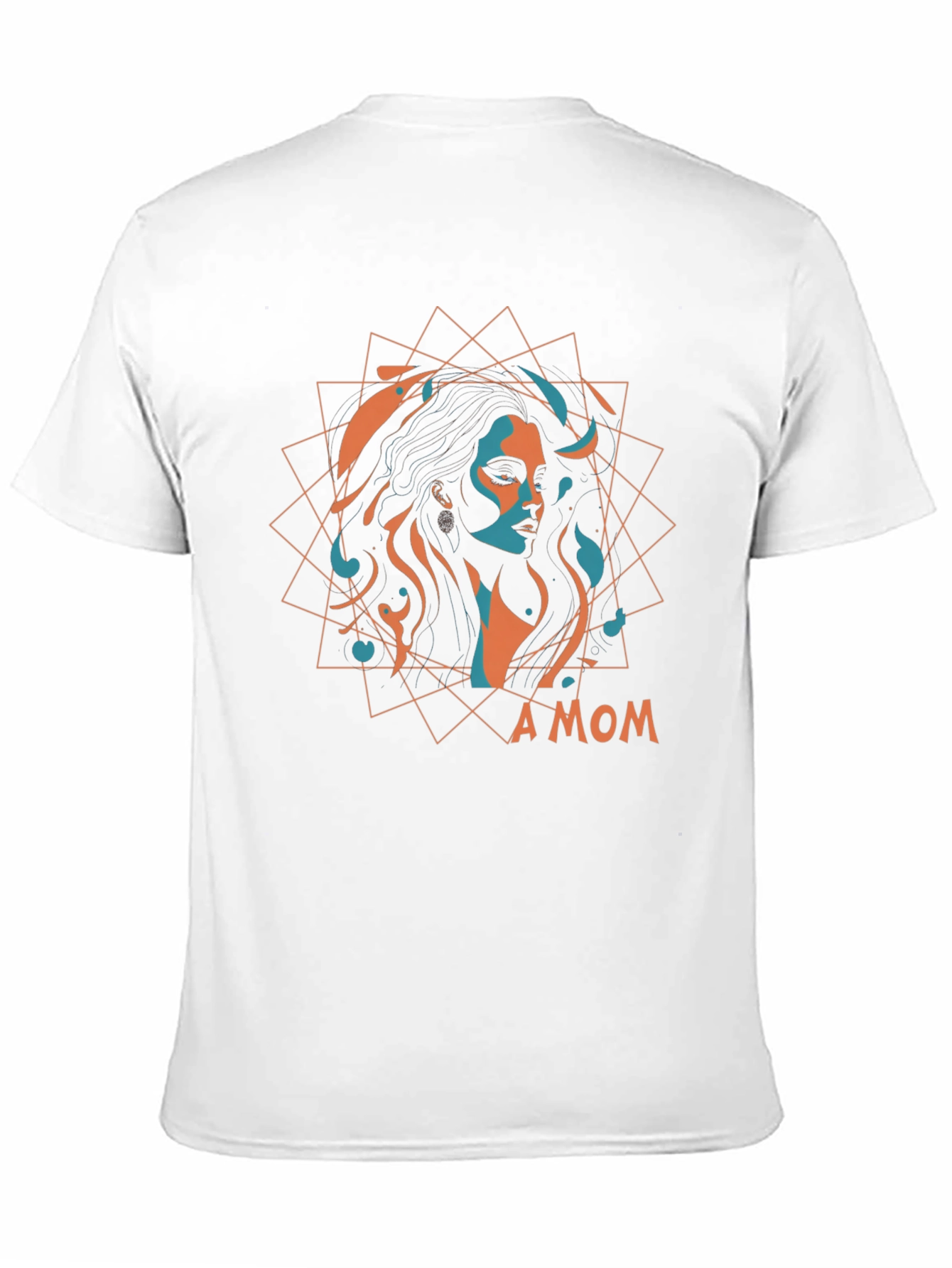 Stylish A MOM Graphic Black T-Shirt