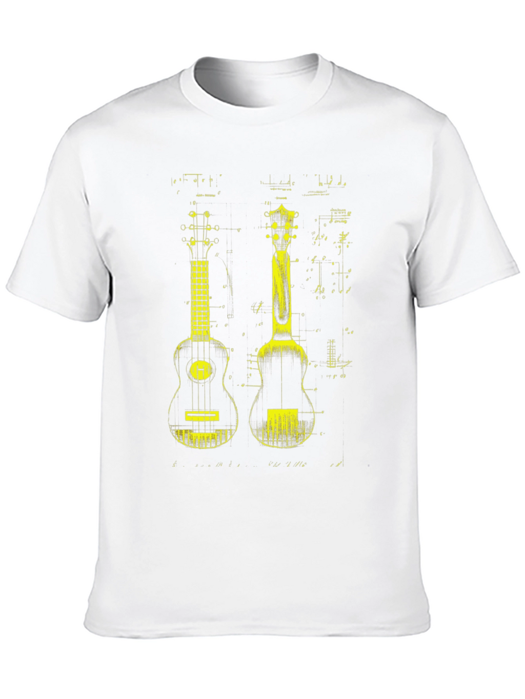 Ukulele Blueprint Graphic Tee