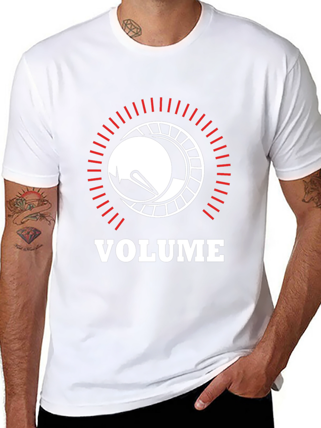 Volume Knob Graphic Black T-Shirt