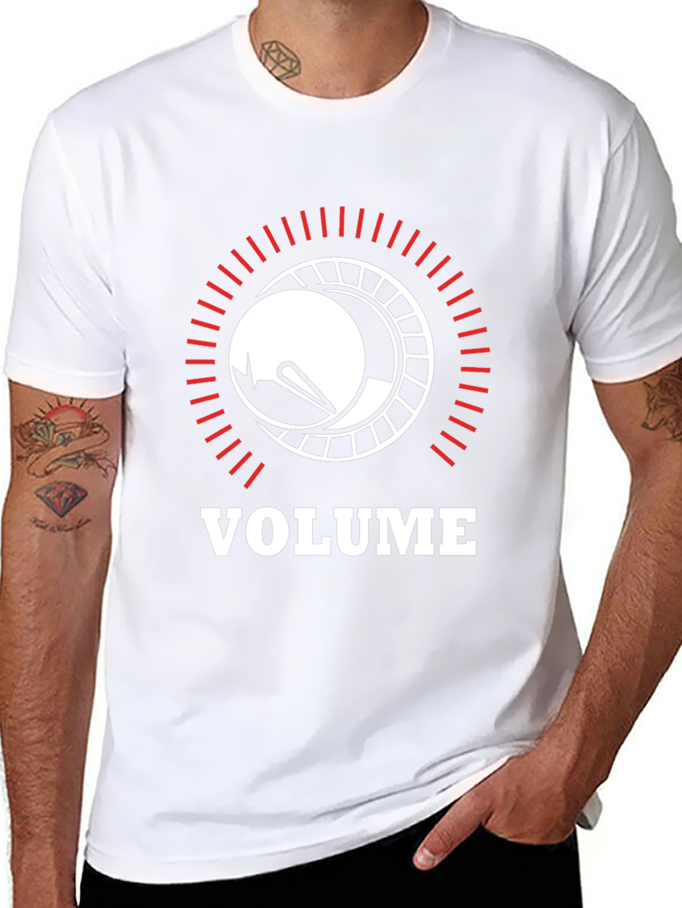 Volume Knob Graphic Black T-Shirt