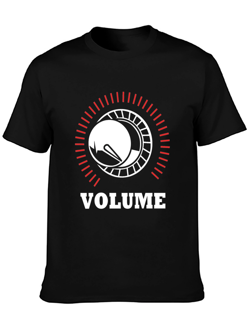 Volume Knob Graphic Black T-Shirt