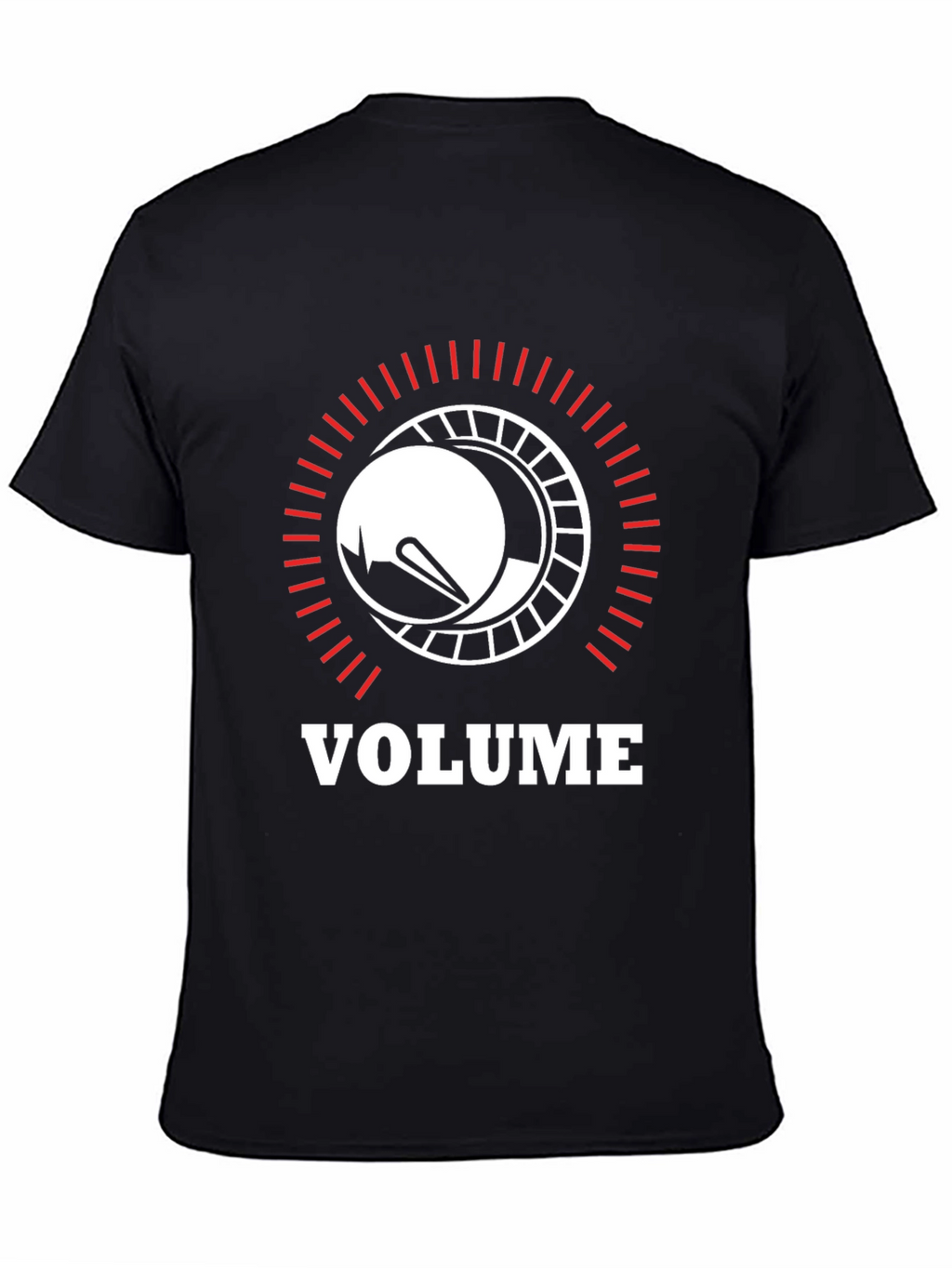 Volume Knob Graphic Black T-Shirt