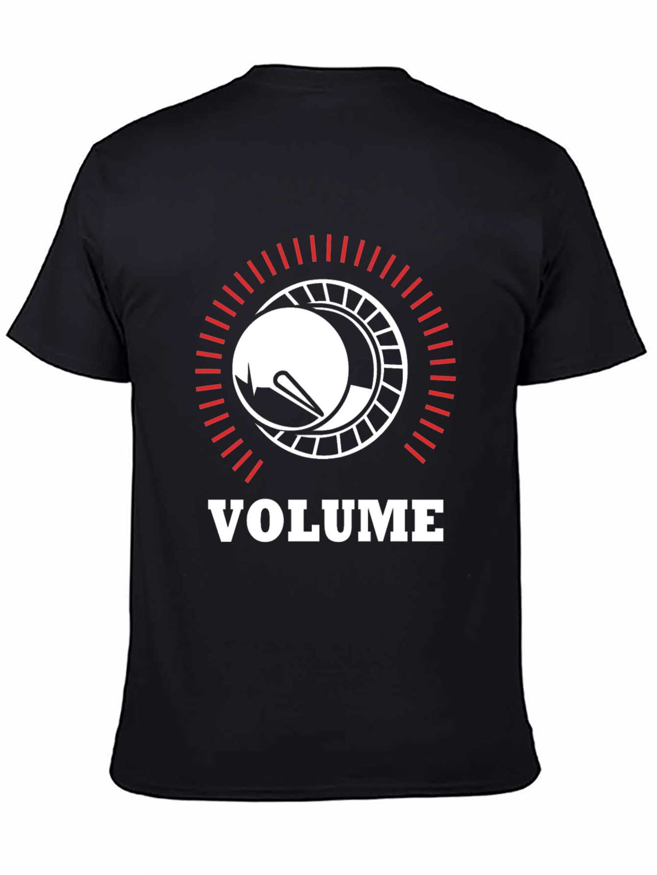 Volume Knob Graphic Black T-Shirt