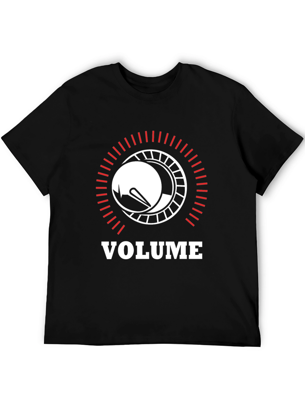 Volume Knob Graphic Black T-Shirt