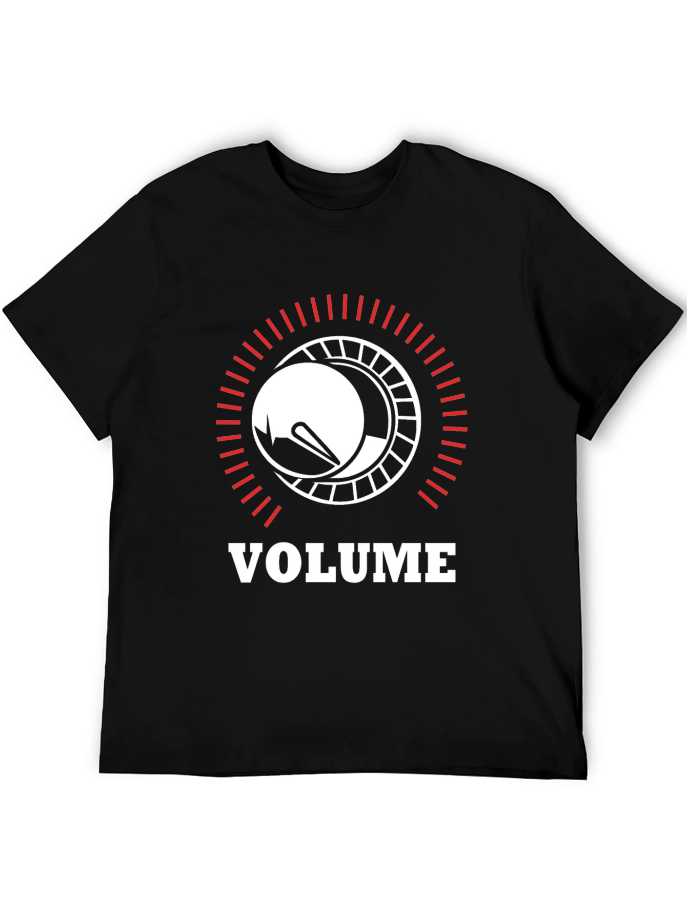 Volume Knob Graphic Black T-Shirt