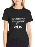 Poison Cobra Graphic Tee - Mens Black T-Shirt