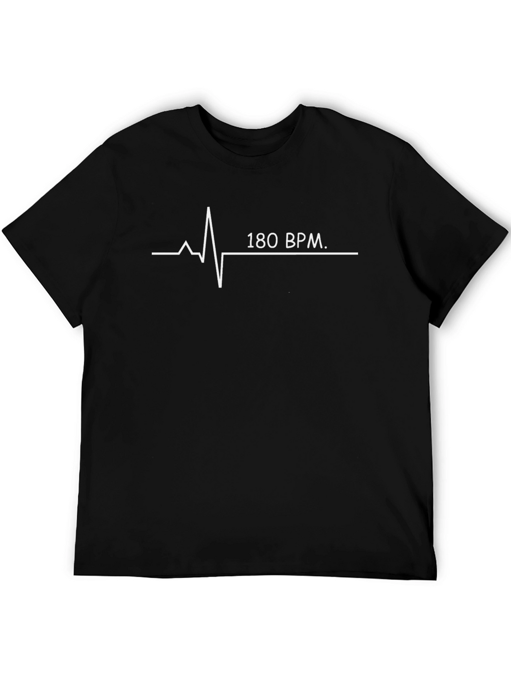 180 BPM Heartbeat Graphic Tee - Black
