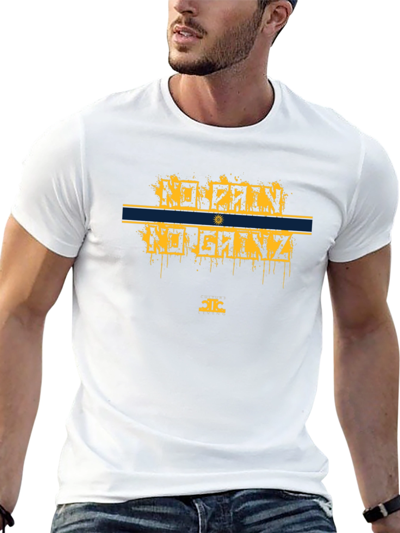No Pain No Gainz Black Graphic T-Shirt