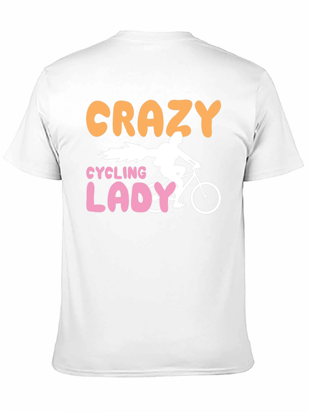 Crazy Cycling Lady T-Shirt - Fun Bike Ride Tee