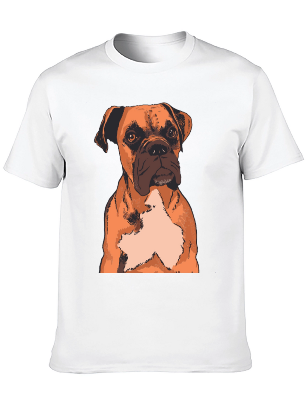 Boxer Dog Graphic Print T-Shirt