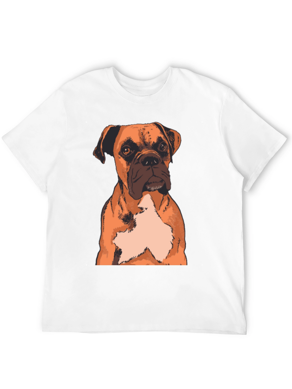 Boxer Dog Graphic Print T-Shirt