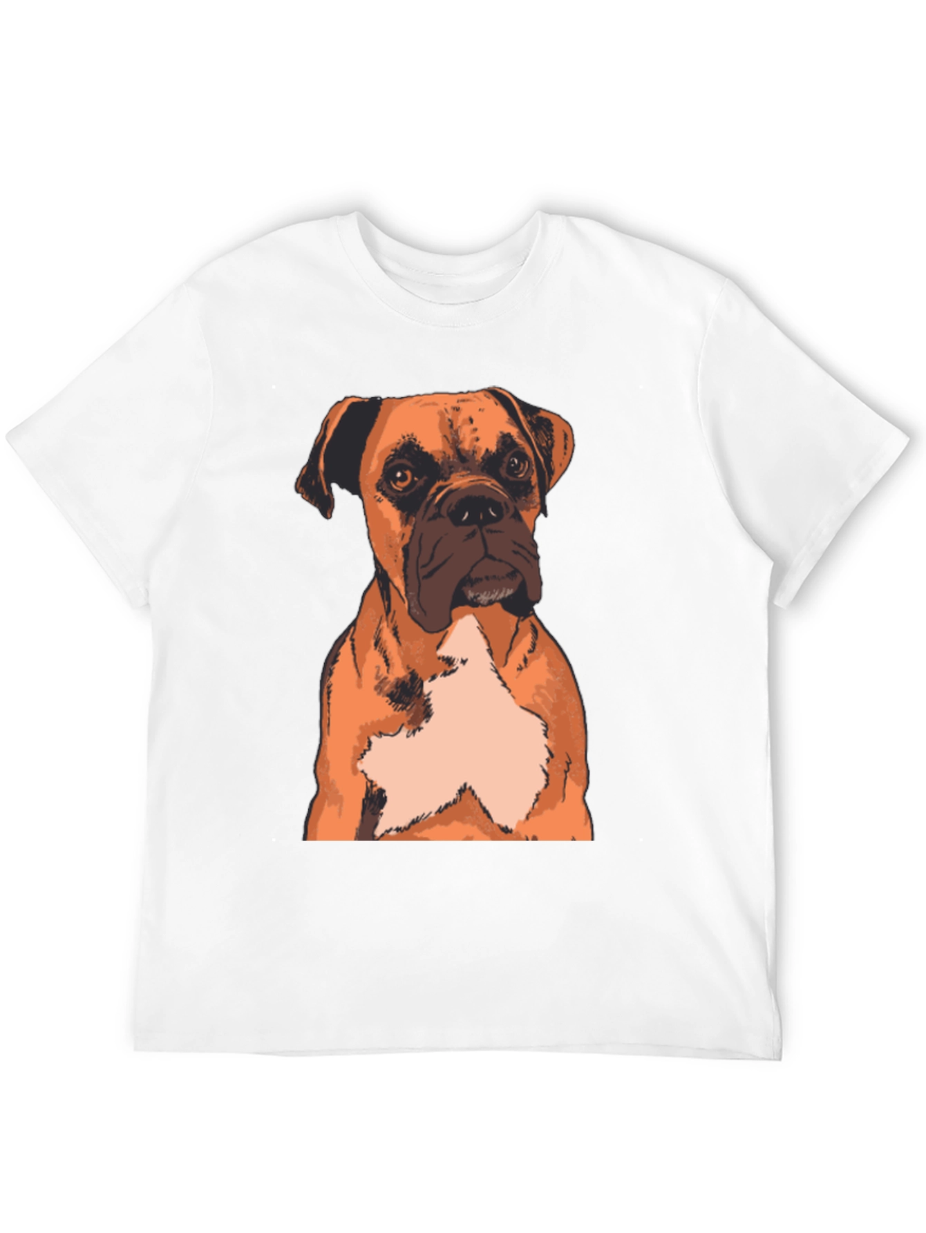 Boxer Dog Graphic Print T-Shirt