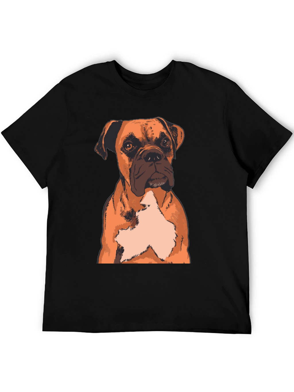 Boxer Dog Graphic Print T-Shirt