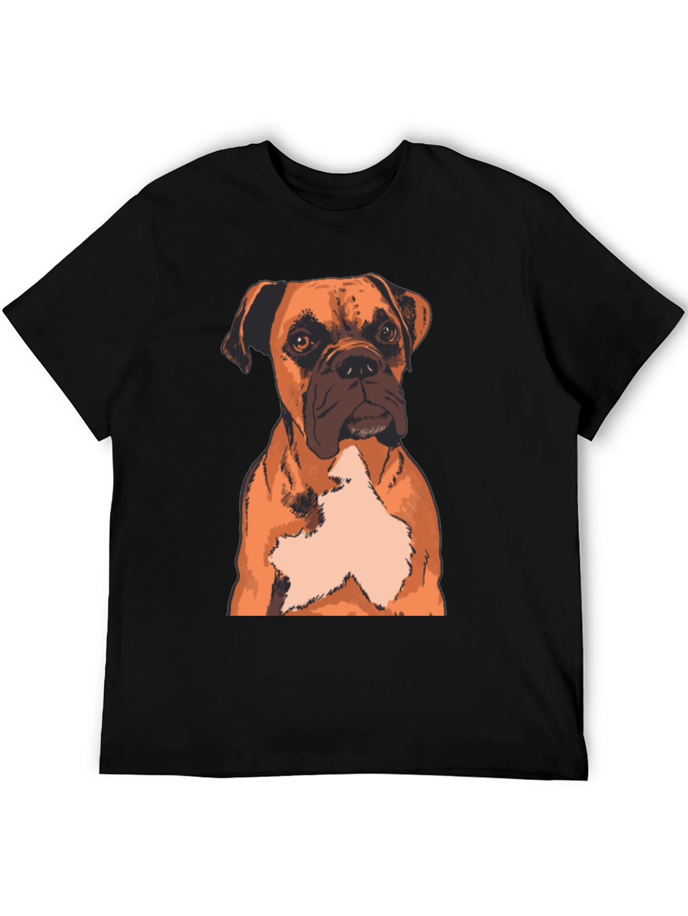 Boxer Dog Graphic Print T-Shirt