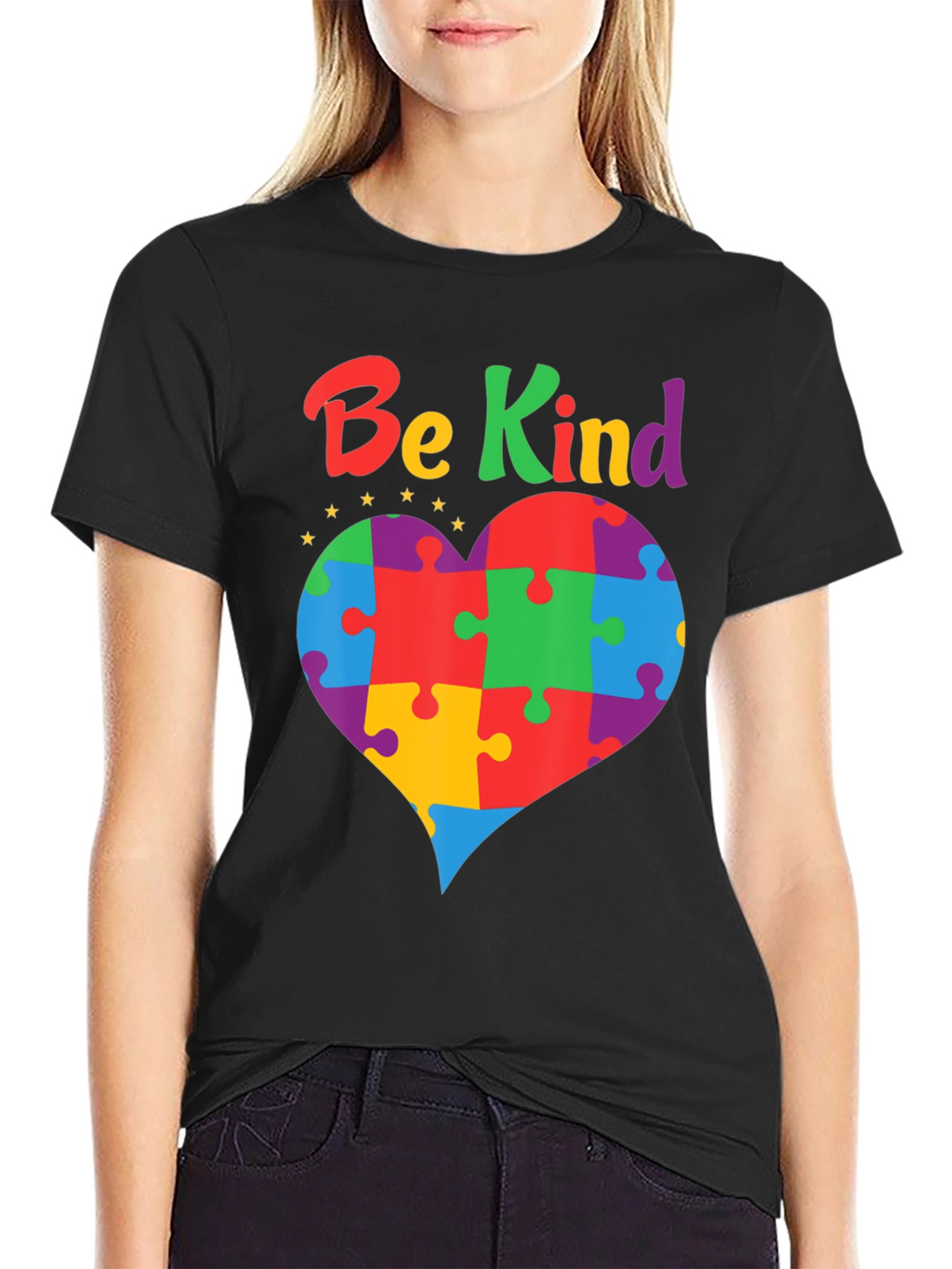 Be Kind Autism Awareness Heart T-Shirt