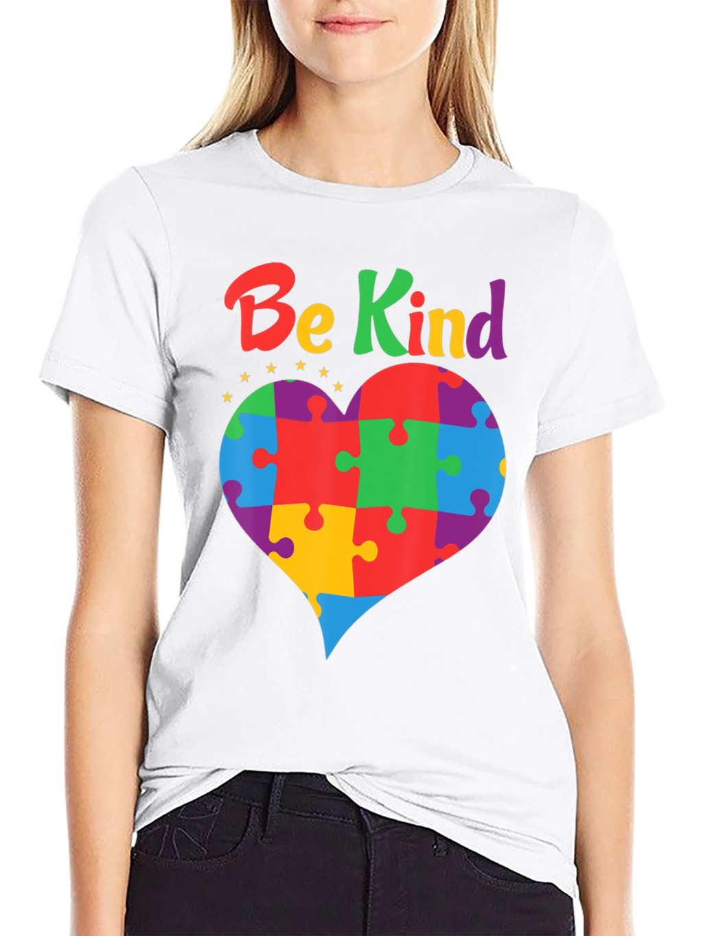 Be Kind Autism Awareness Heart T-Shirt