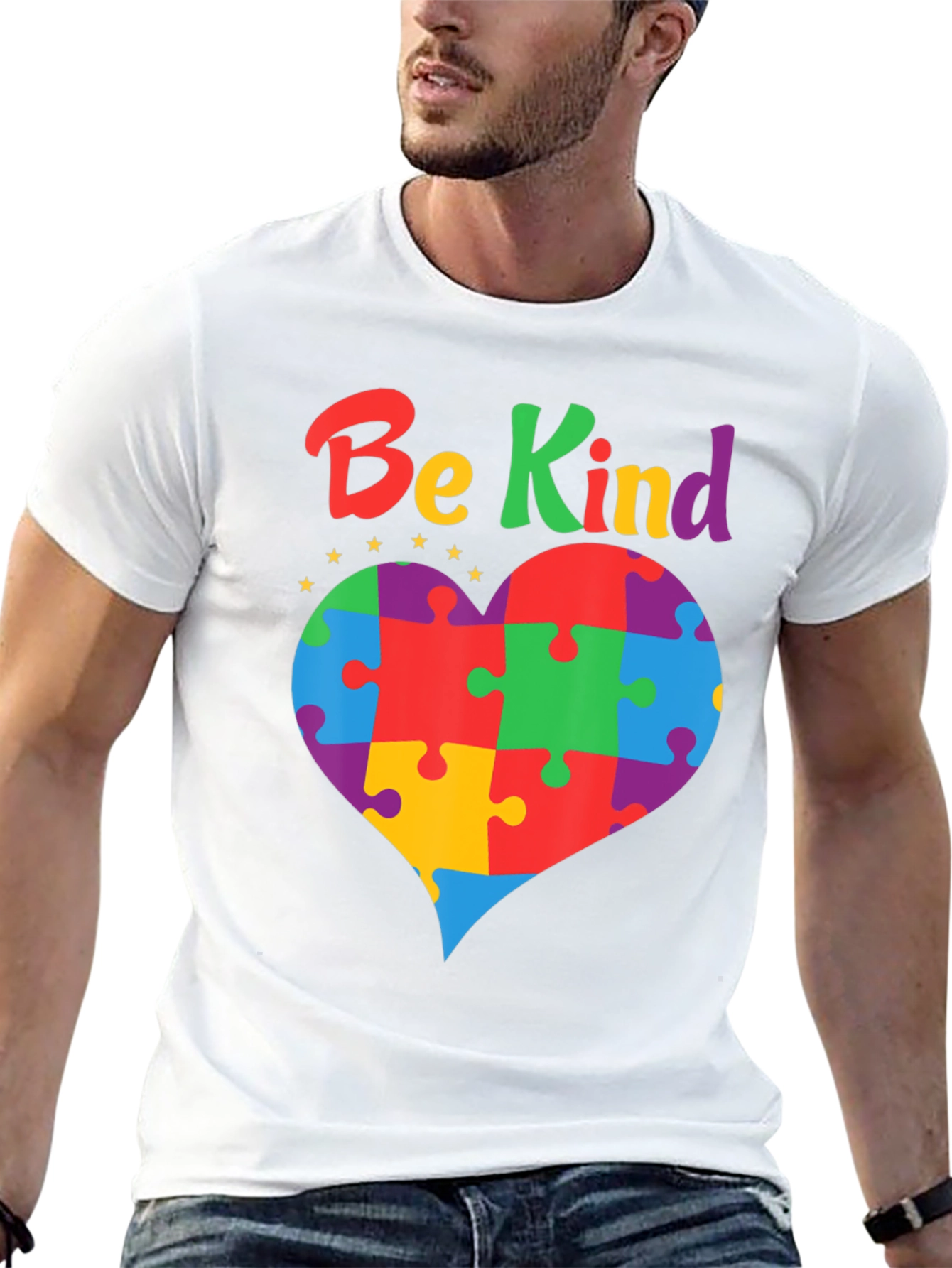 Be Kind Autism Awareness Heart T-Shirt