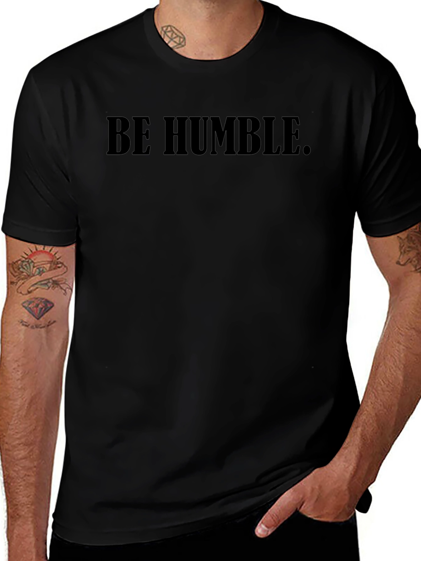Be Humble Black Graphic Tee