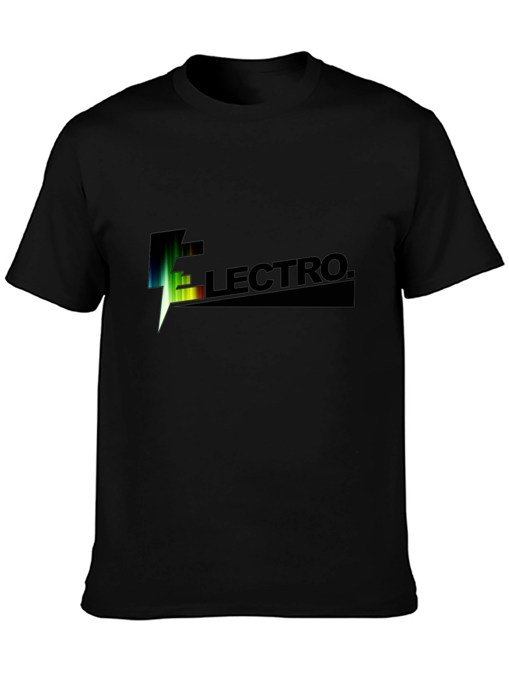 Electro Black Graphic T-Shirt for Men