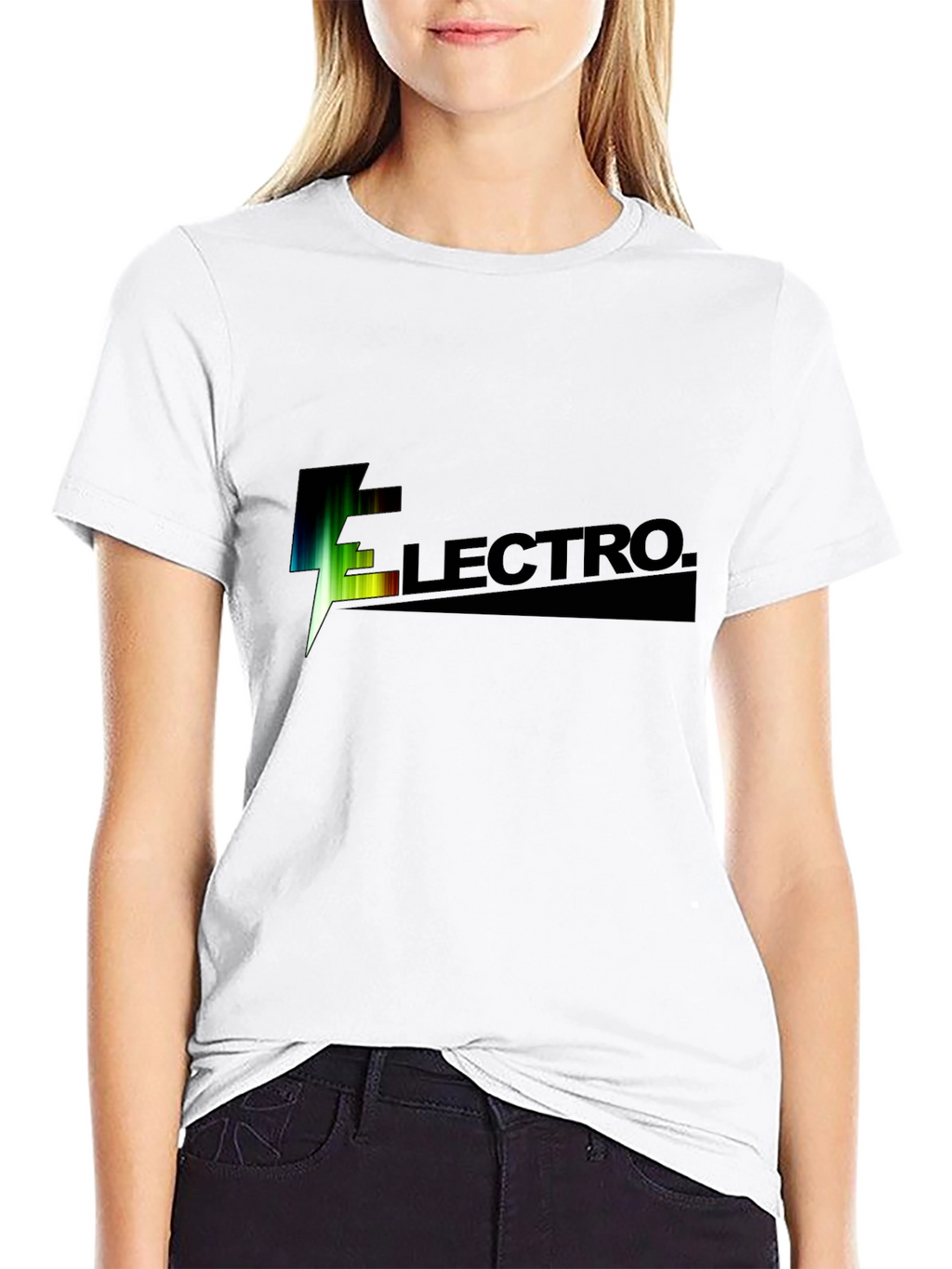 Electro Black Graphic T-Shirt for Men