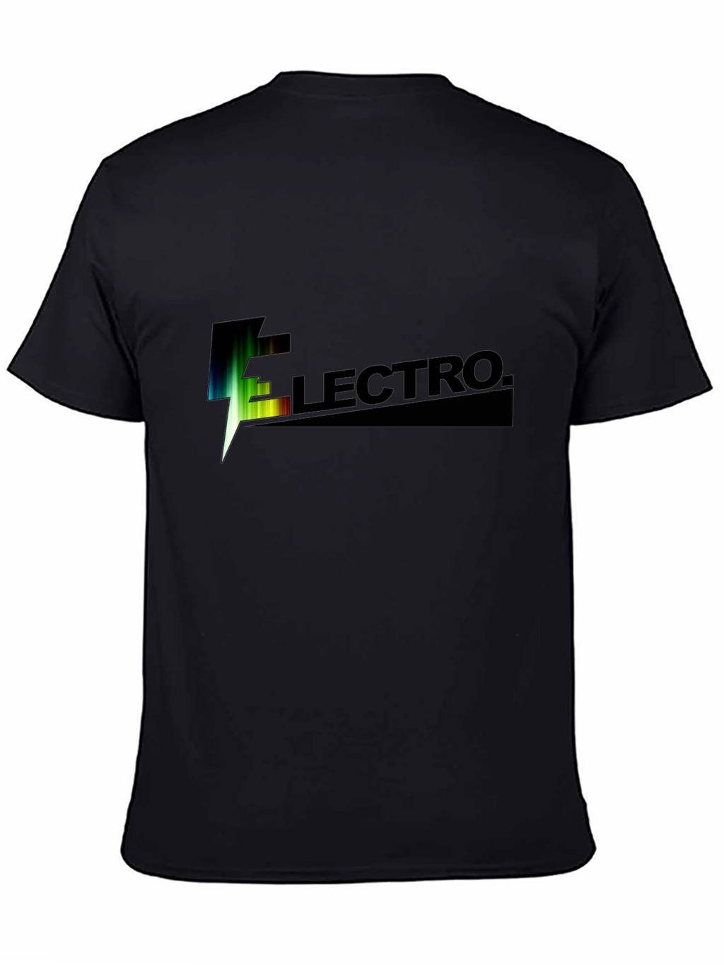 Electro Black Graphic T-Shirt for Men