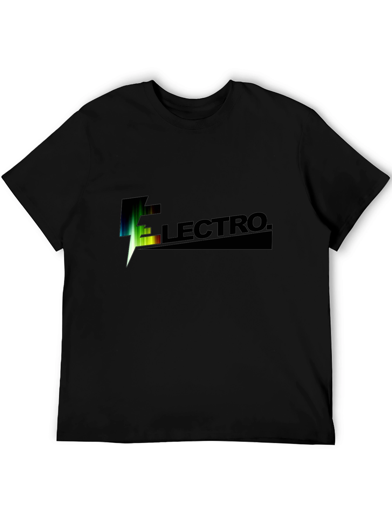 Electro Black Graphic T-Shirt for Men