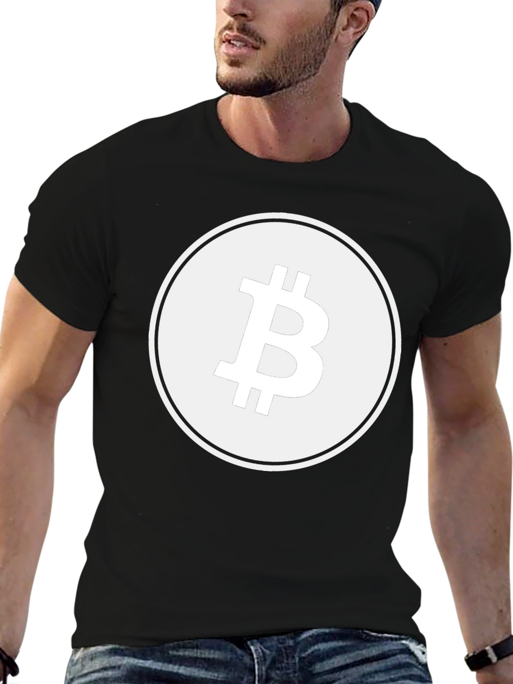 Bitcoin Logo Black T-Shirt