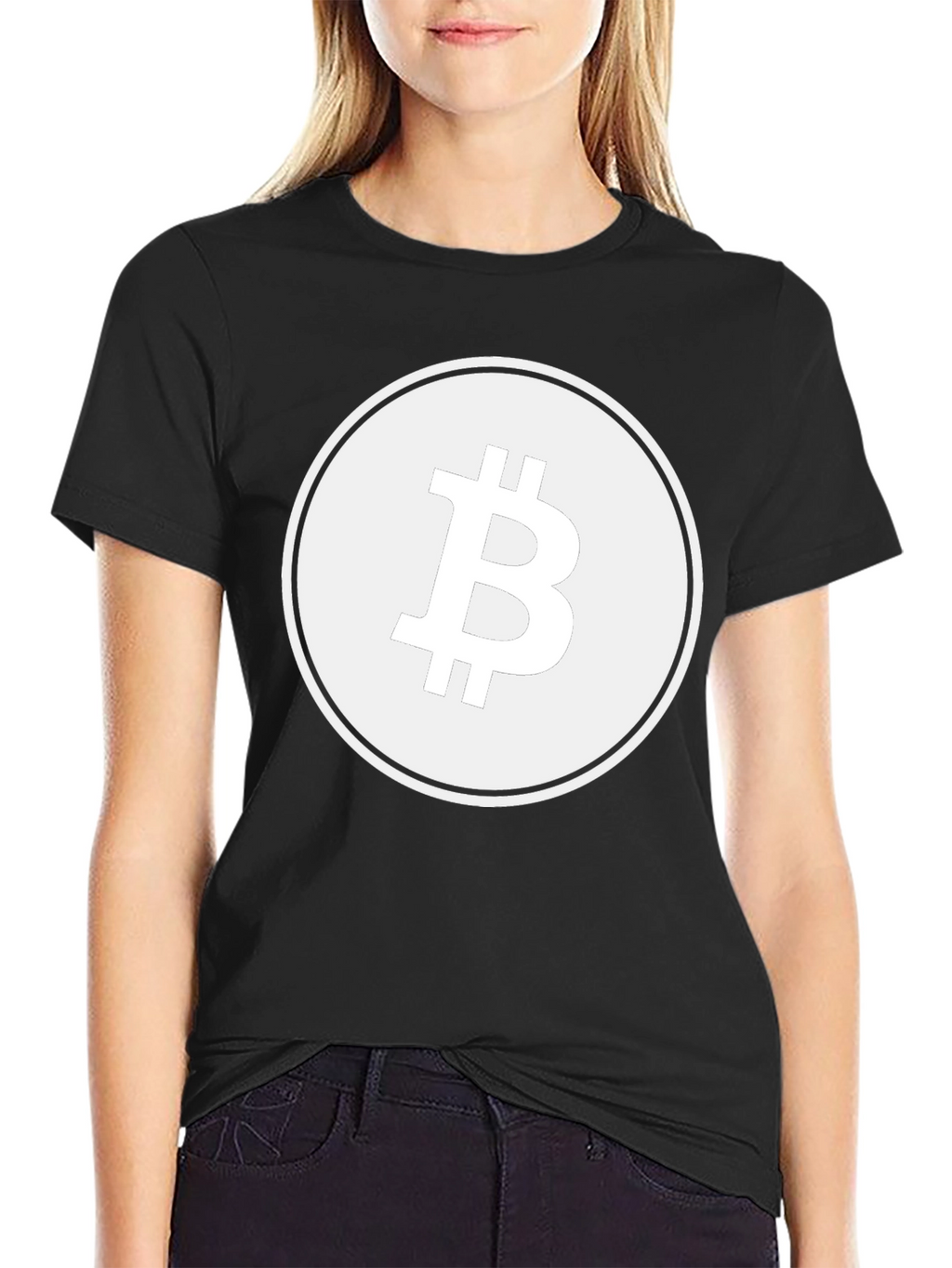 Bitcoin Logo Black T-Shirt