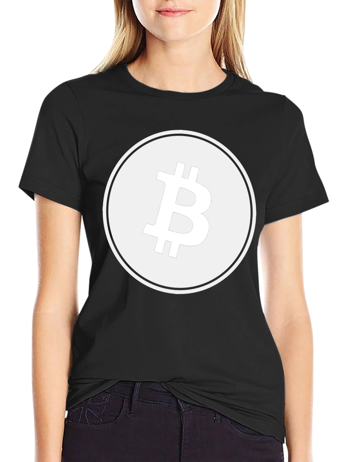 Bitcoin Logo Black T-Shirt