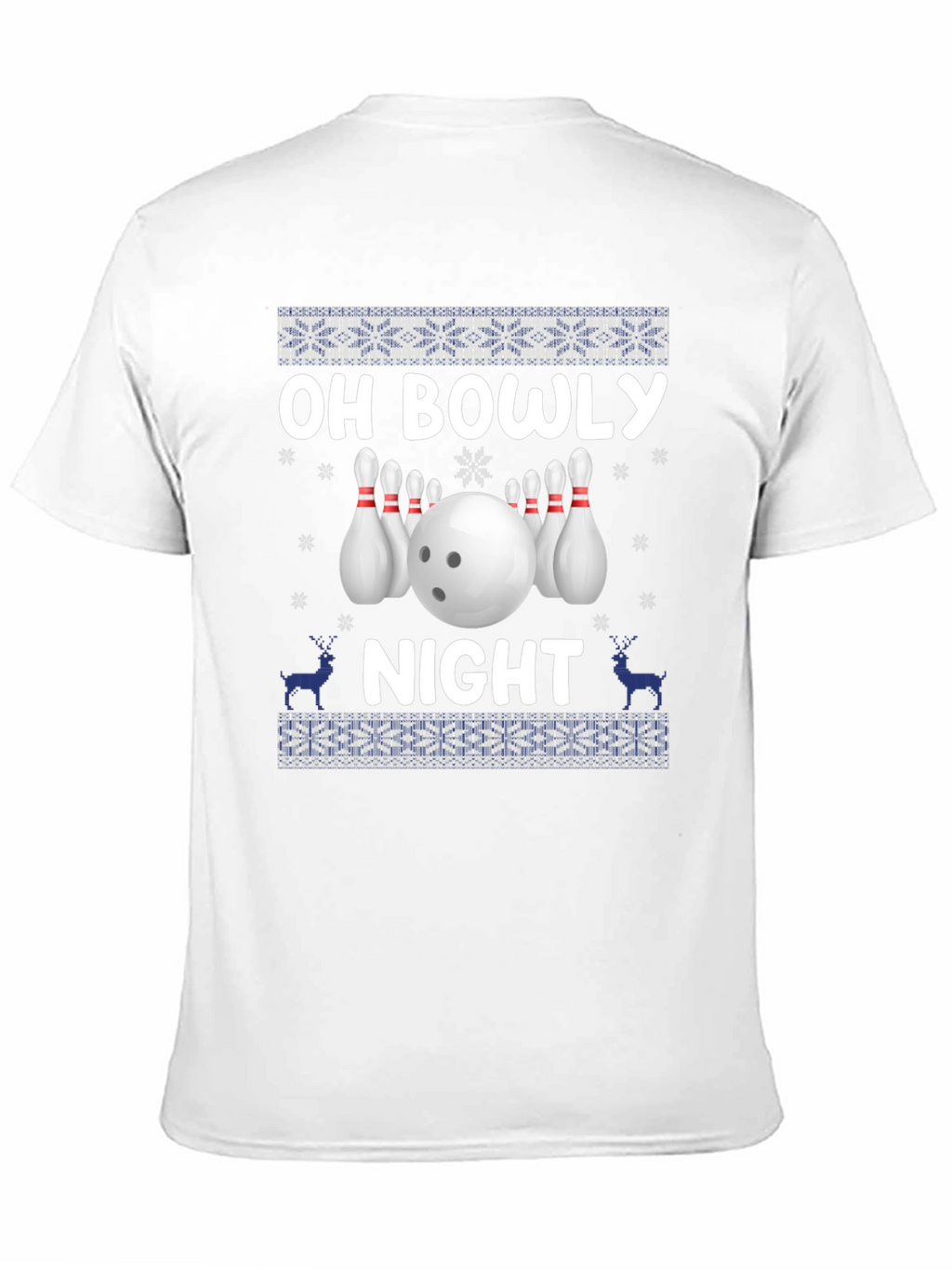 Oh Bowly Night Bowling Christmas Sweater T-Shirt