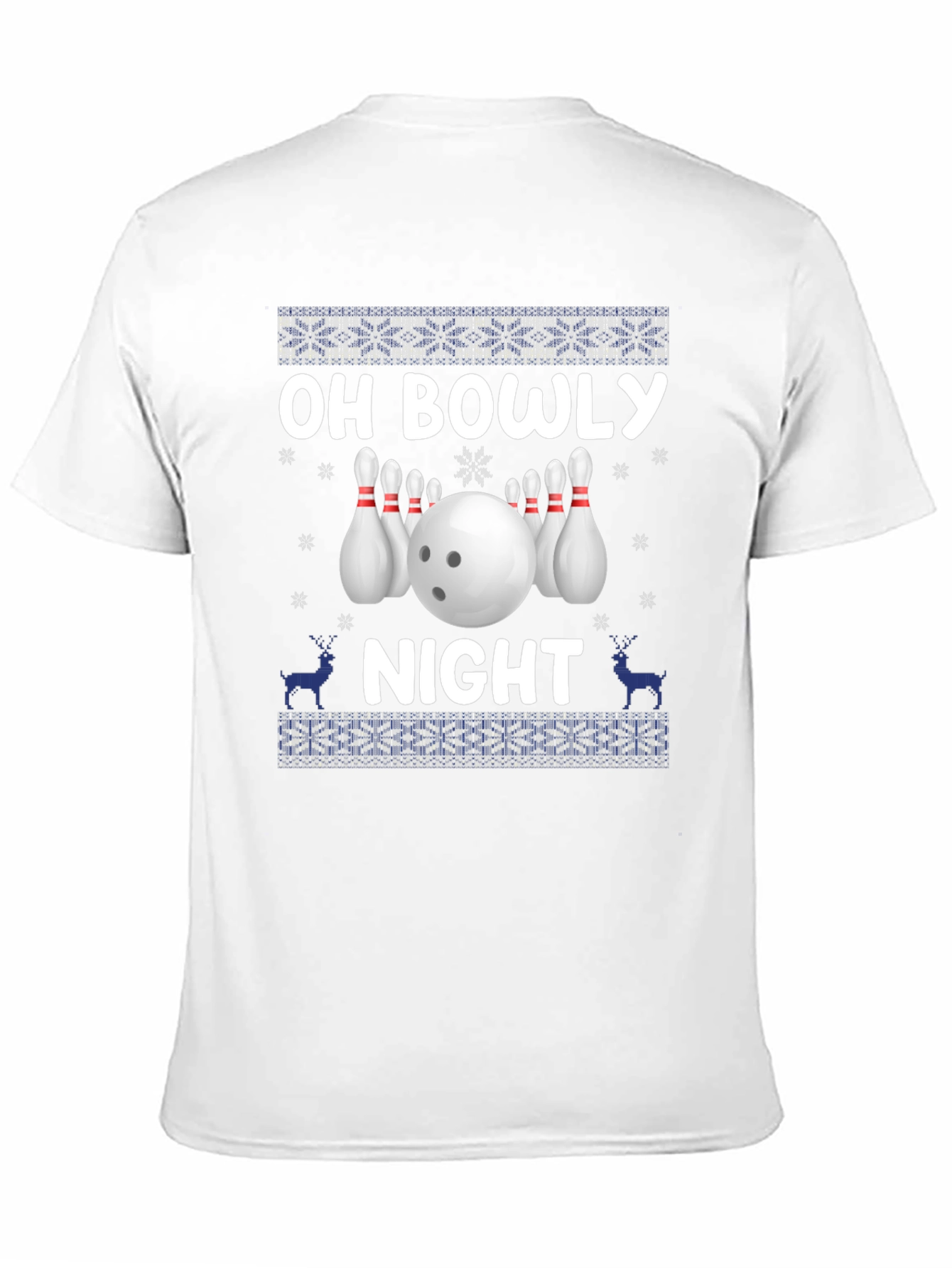 Oh Bowly Night Bowling Christmas Sweater T-Shirt