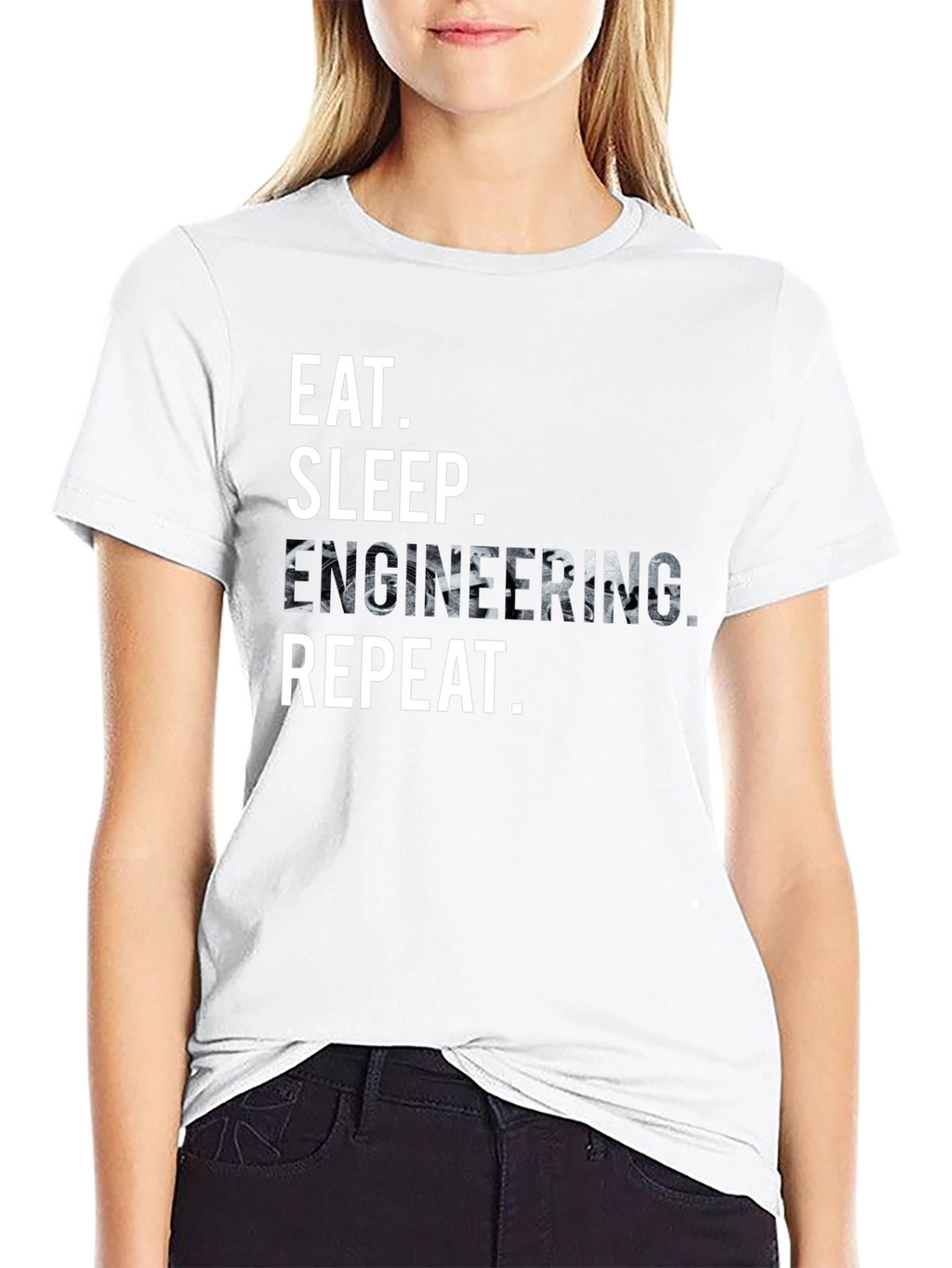 Eat Sleep Engineering Repeat Graphic T-Shirt