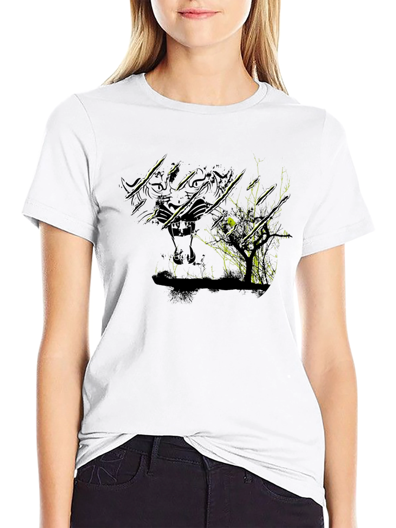 Clawed Predator Tee - Black Graphic T-Shirt