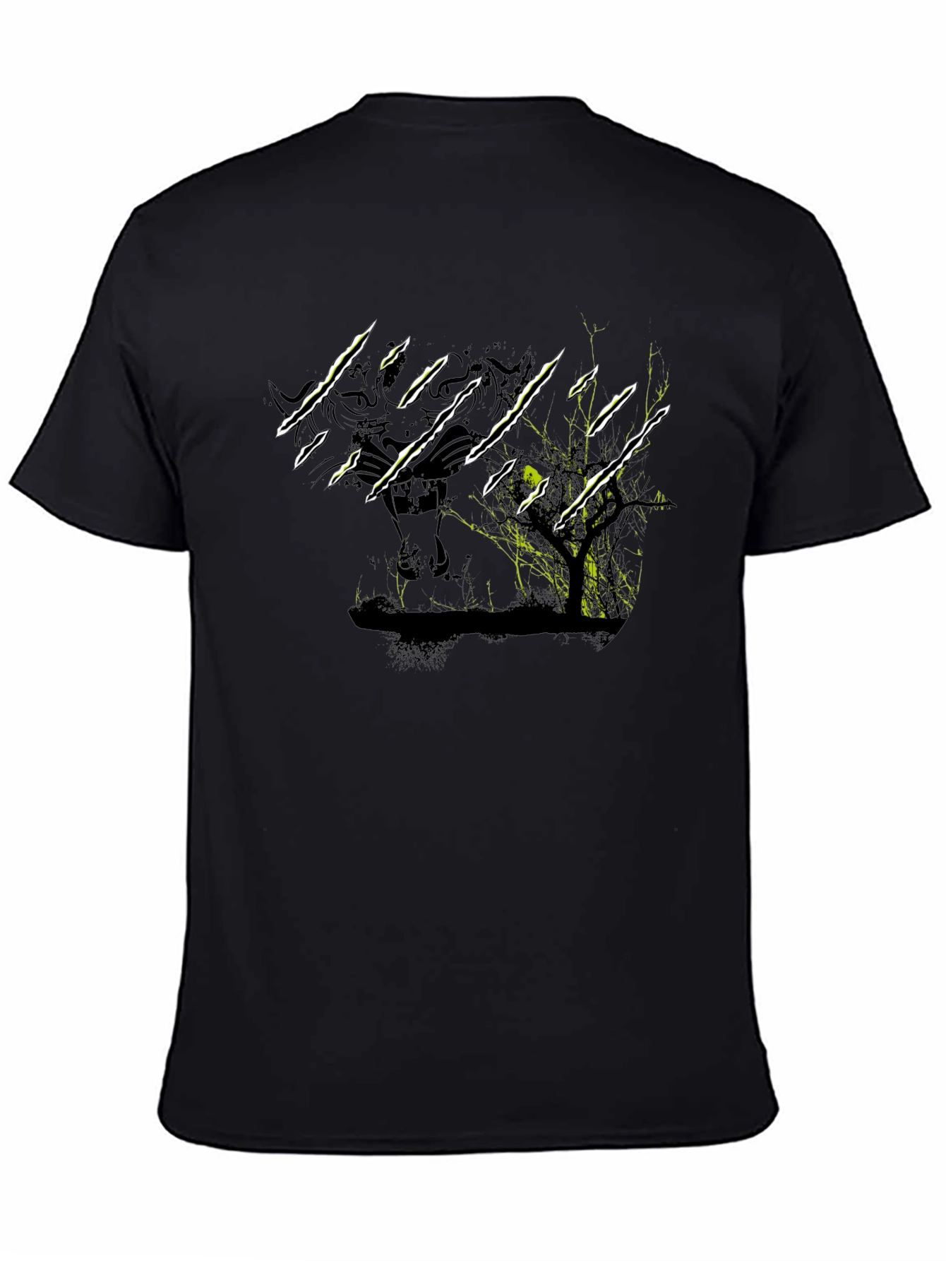 Clawed Predator Tee - Black Graphic T-Shirt