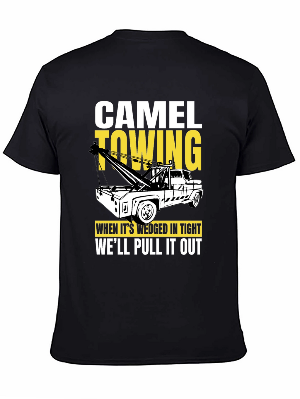 Camel Towing Black Graphic T-Shirt