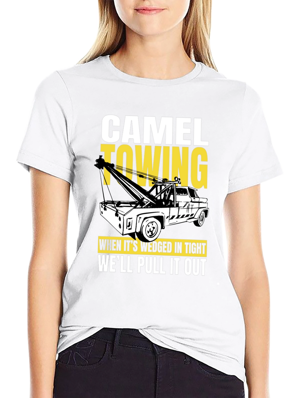 Camel Towing Black Graphic T-Shirt