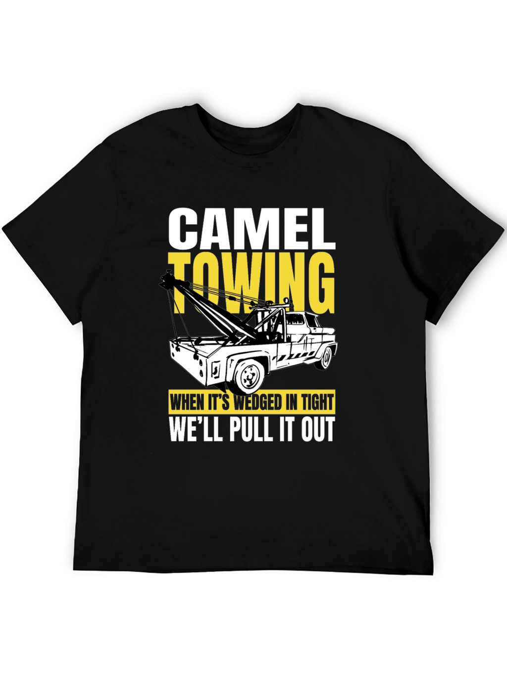 Camel Towing Black Graphic T-Shirt