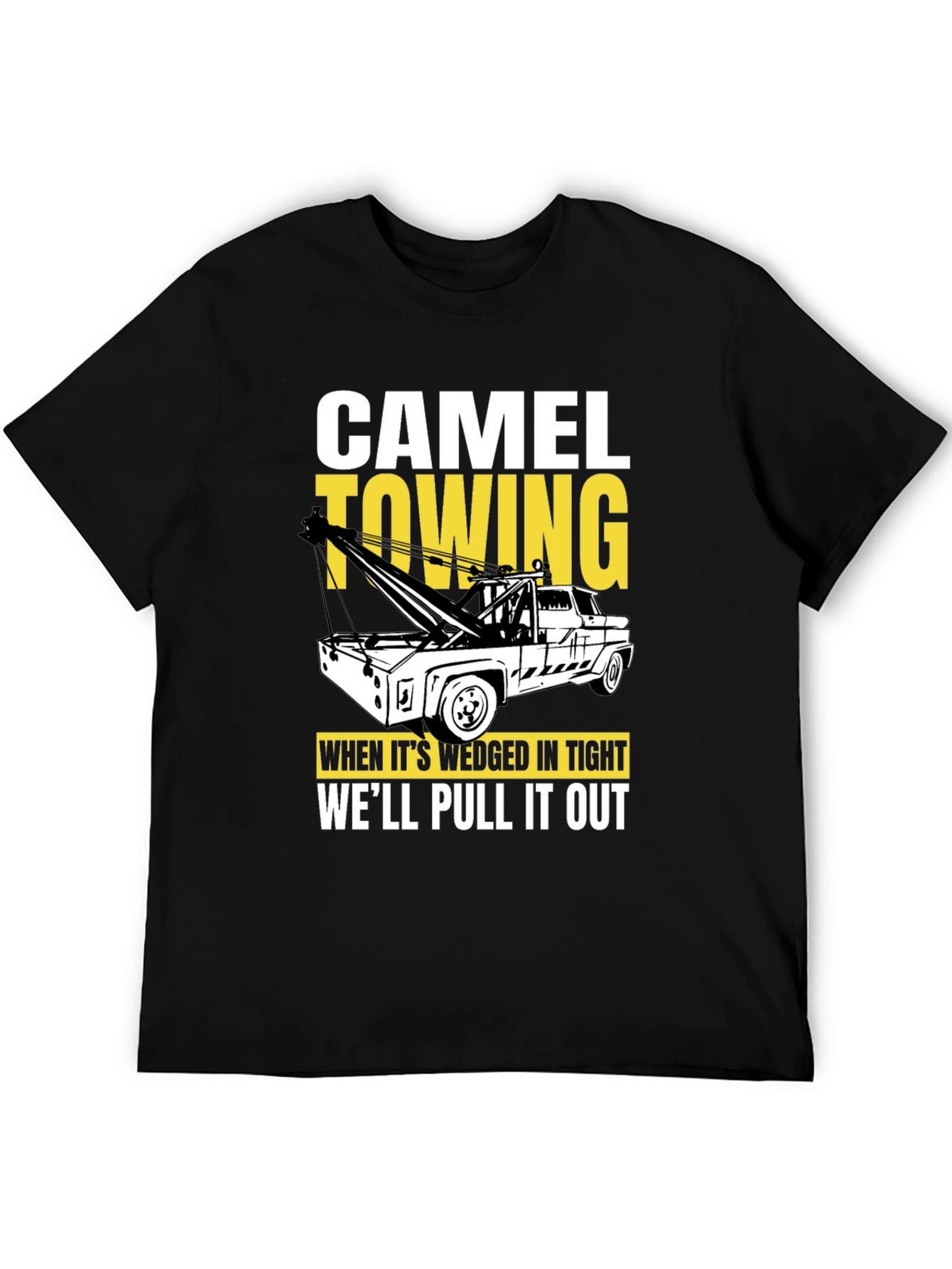 Camel Towing Black Graphic T-Shirt