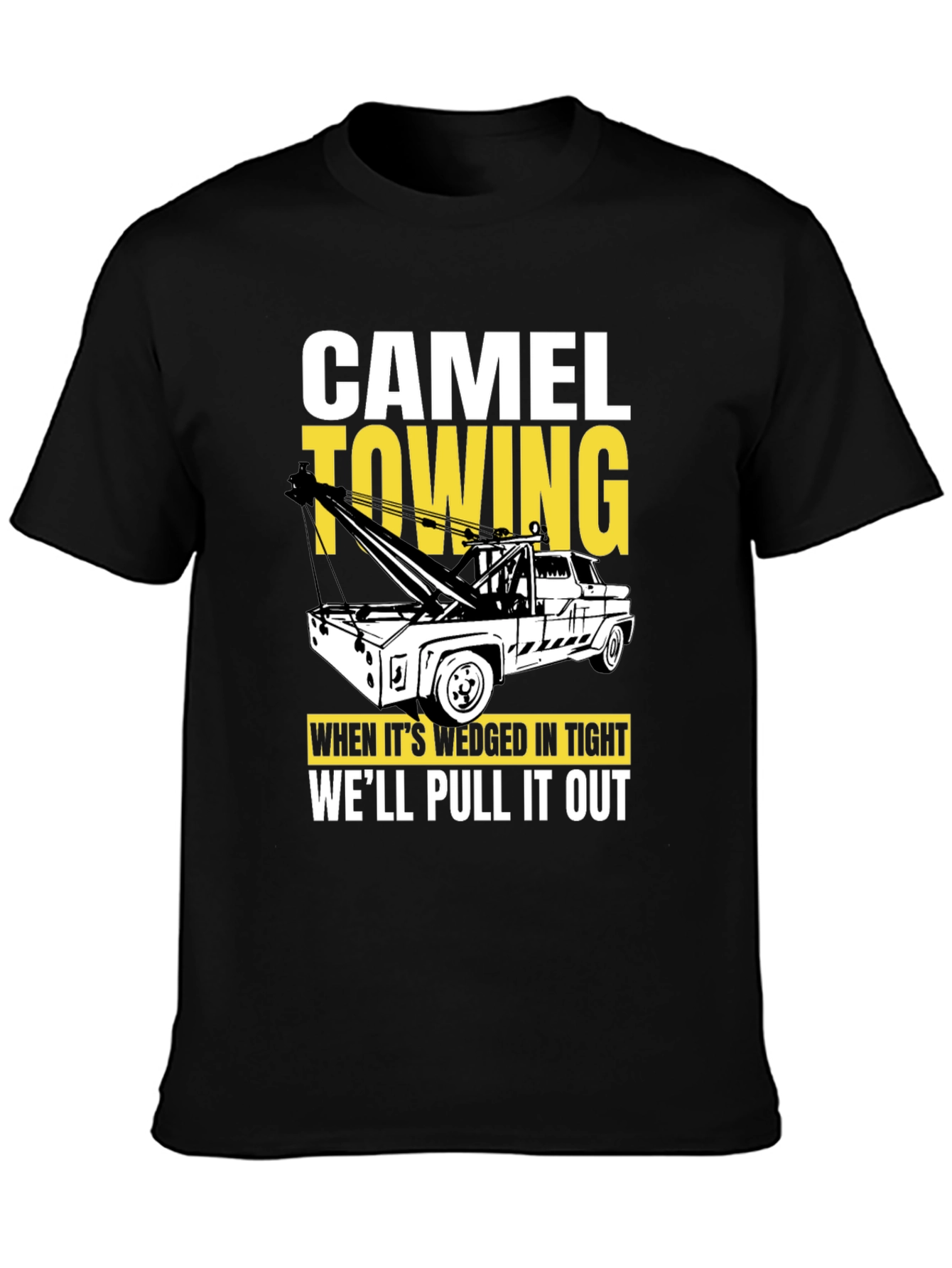 Camel Towing Black Graphic T-Shirt