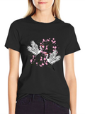 Crane and Blossom Graphic Tee