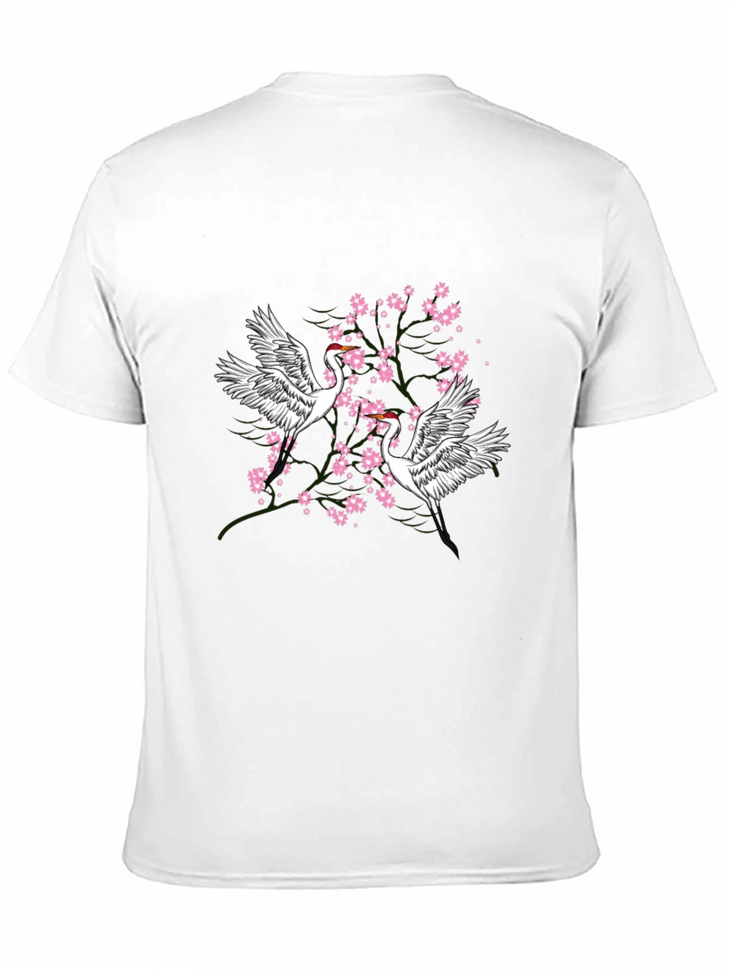 Crane and Blossom Graphic Tee