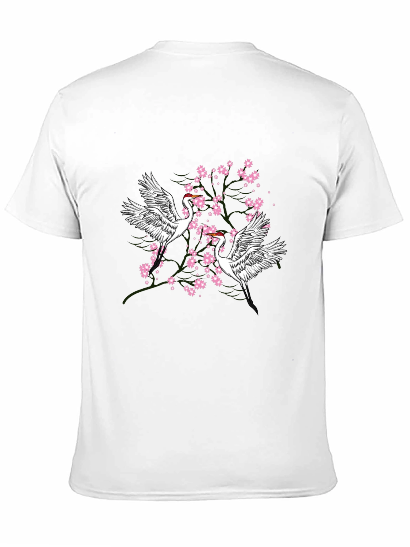 Crane and Blossom Graphic Tee