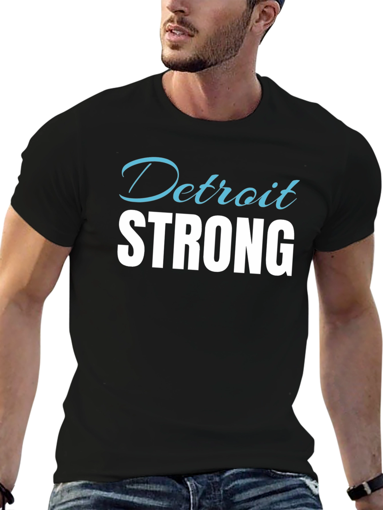 Detroit Strong Graphic Tee - Black