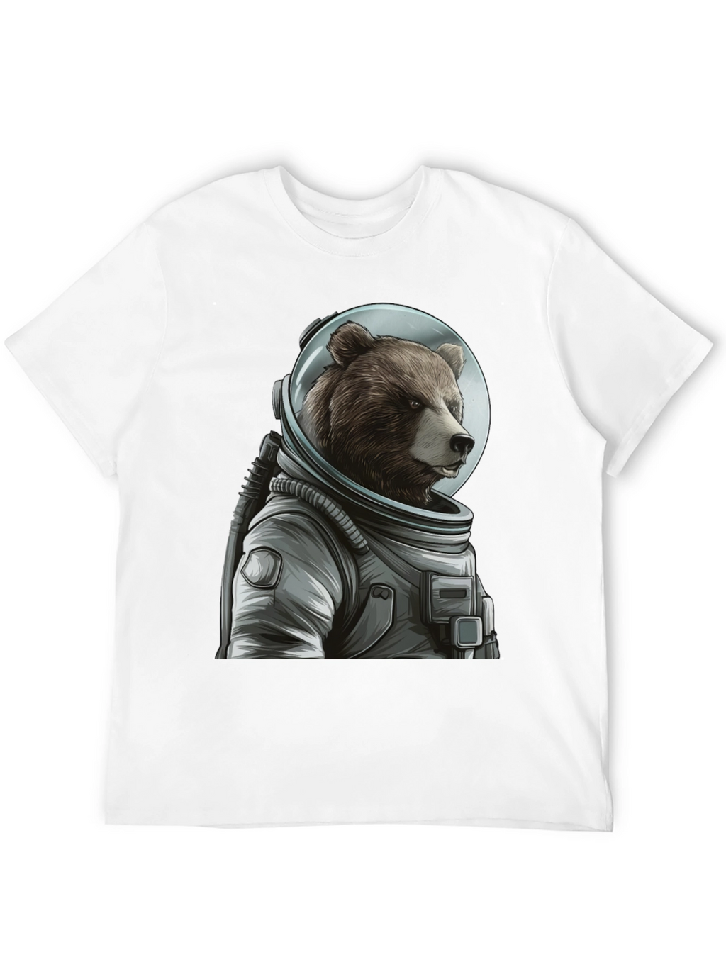 Bear Astronaut Graphic T-Shirt - Space Explorer