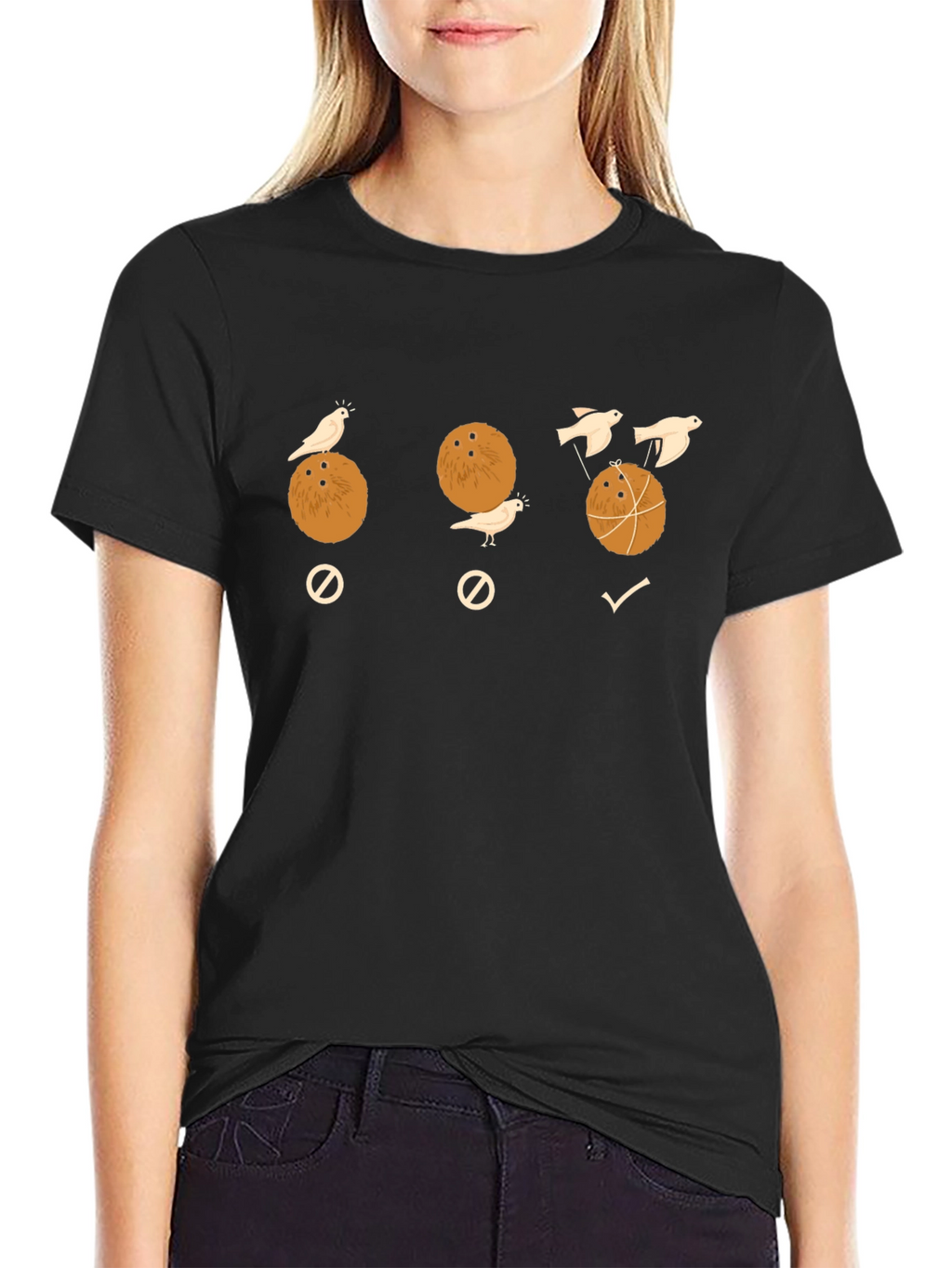 Coconut Birds Humor T-Shirt