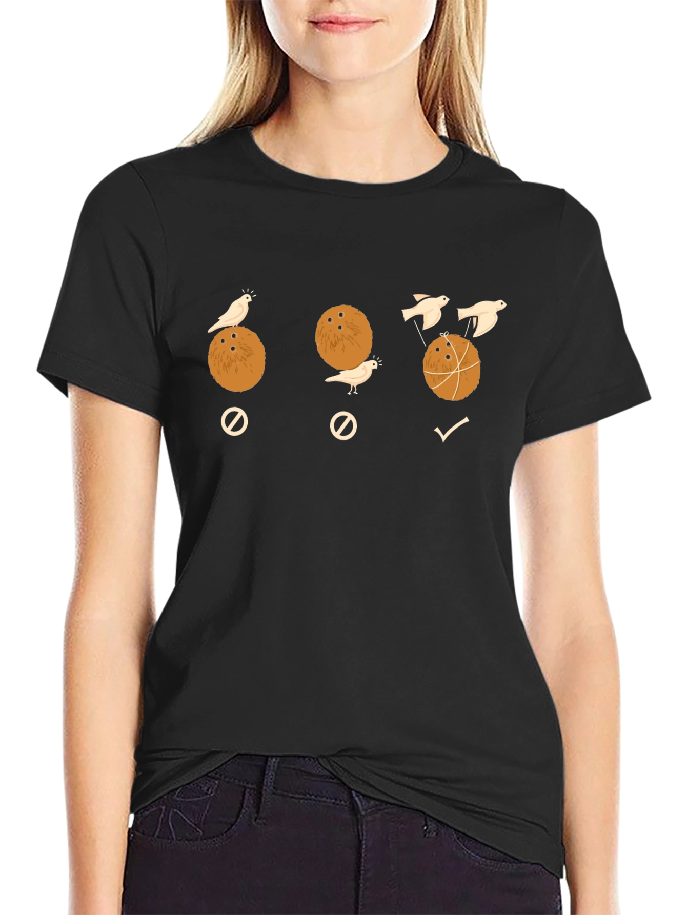 Coconut Birds Humor T-Shirt