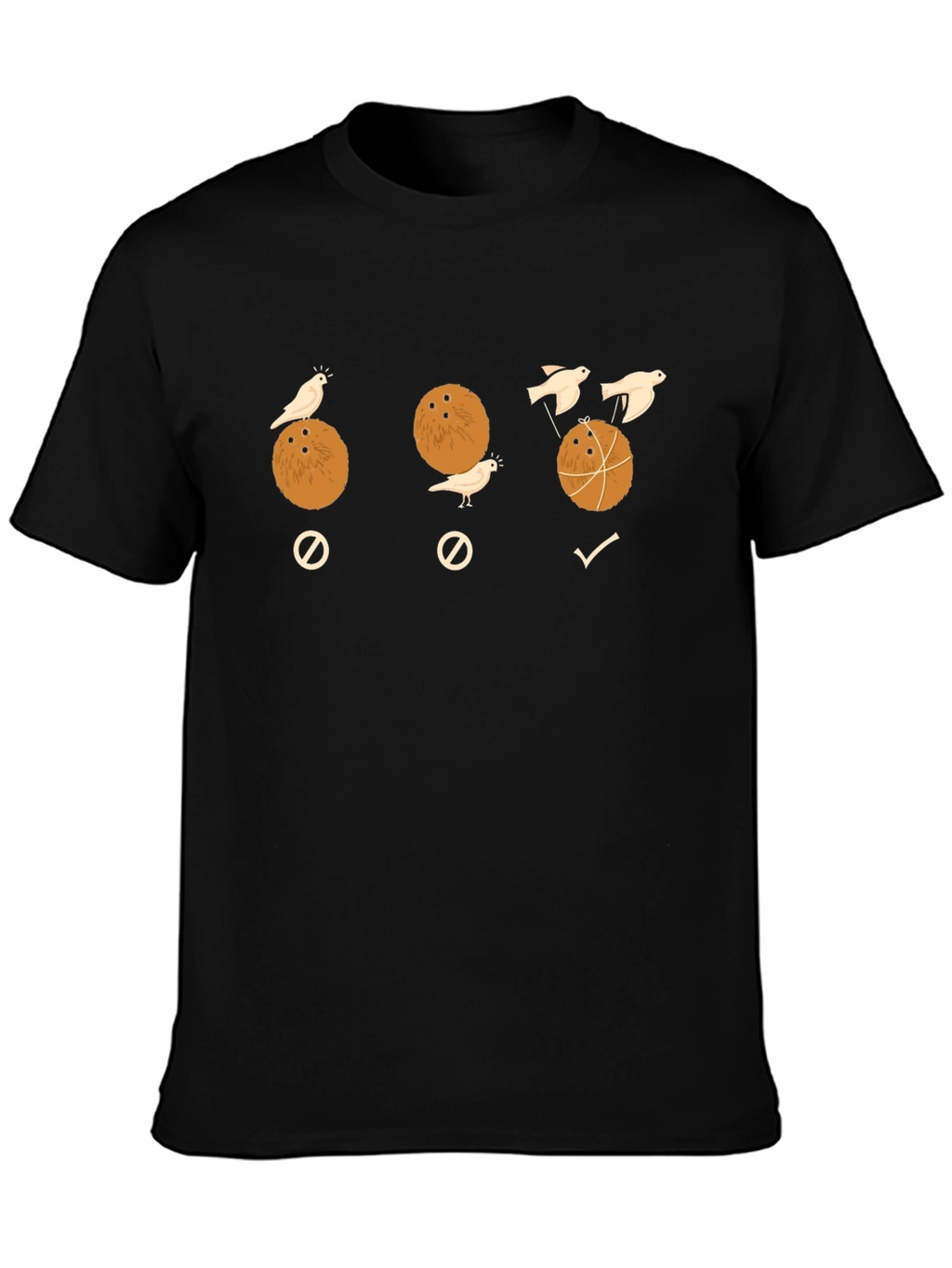 Coconut Birds Humor T-Shirt