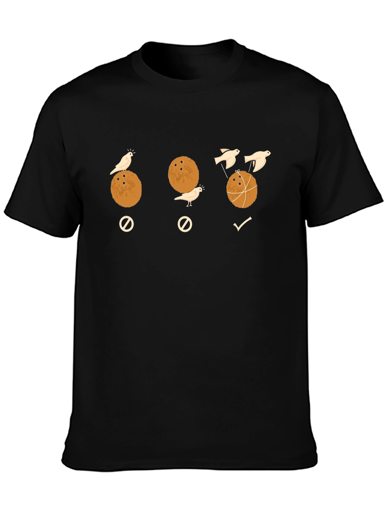 Coconut Birds Humor T-Shirt