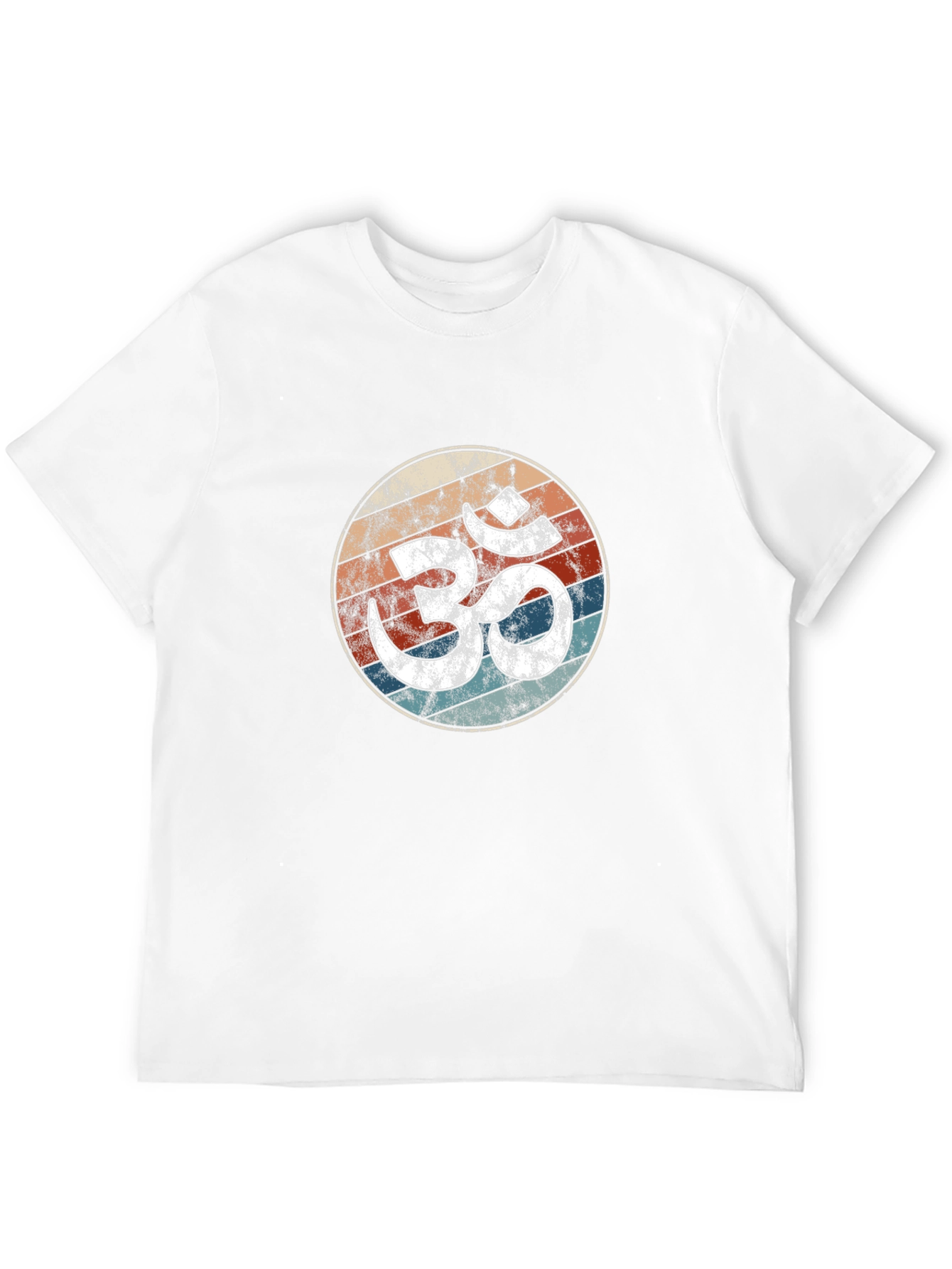 Retro Om Symbol T-Shirt - Yoga Meditation Tee